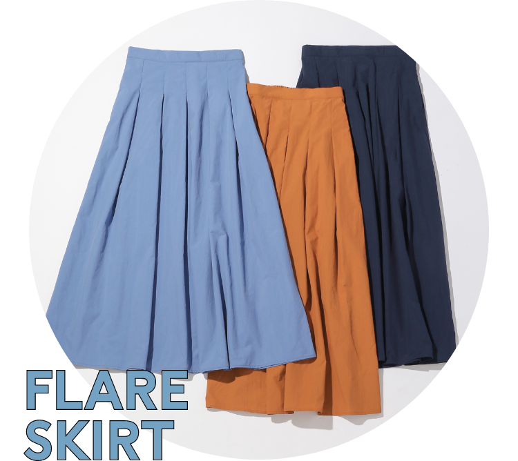 FLARE SKIRT 梅雨対応 フレアスカート