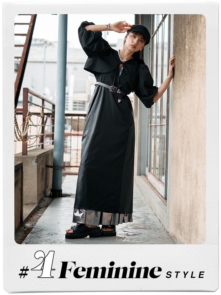 人気色 amerivintage / GENTLEWOMAN OVERLAP DRESS | www.concordone.org