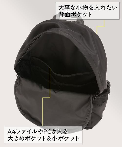 新品■　オリジナル　サコッシュ　セット　デイバッグ　リュック②黒字　ニコアンド
