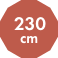 230cm