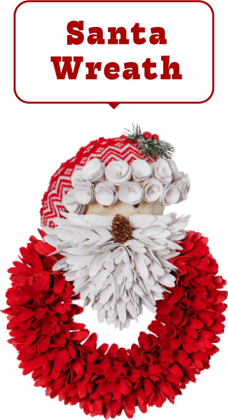 Santa Wreath