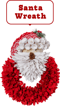 Santa Wreath