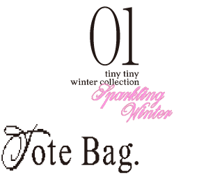 01.tinytiny winter collection SparklingWinter Tote bag.