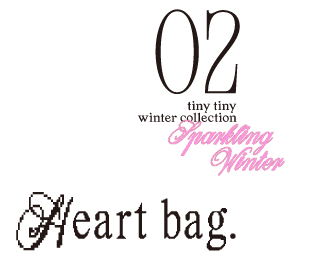 02.tinytiny winter collection SparklingWinter Heart bag.